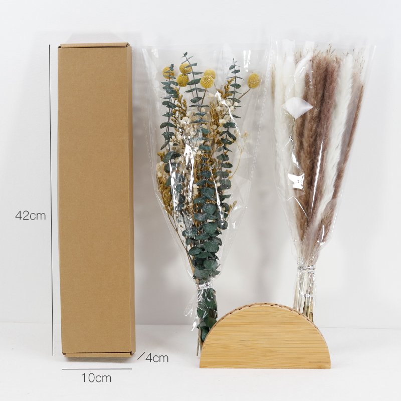 CH-049 Mix natural Wall mounted boho bouquet home decoration christmas dried pampas grass flower bouquet set combination