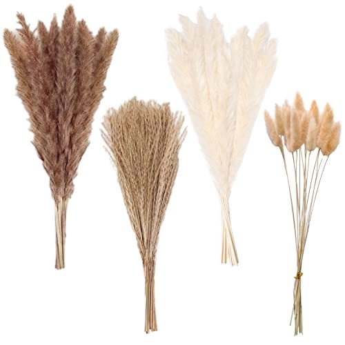 Dried Flowers Wedding Decor Large Plume Dry Pampas Grass Flower Decor Natural Real Preserved Dried Pampas Grass For Decor