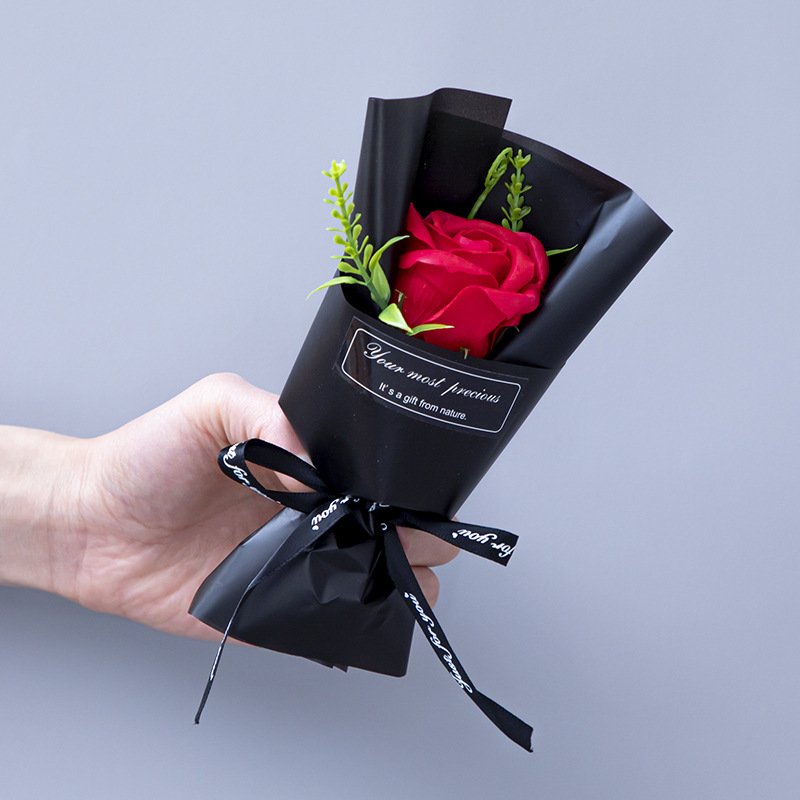 The Factory Produces Small Blue Valentine Day Star Dried Flower Bundle Mini Preserved Rose
