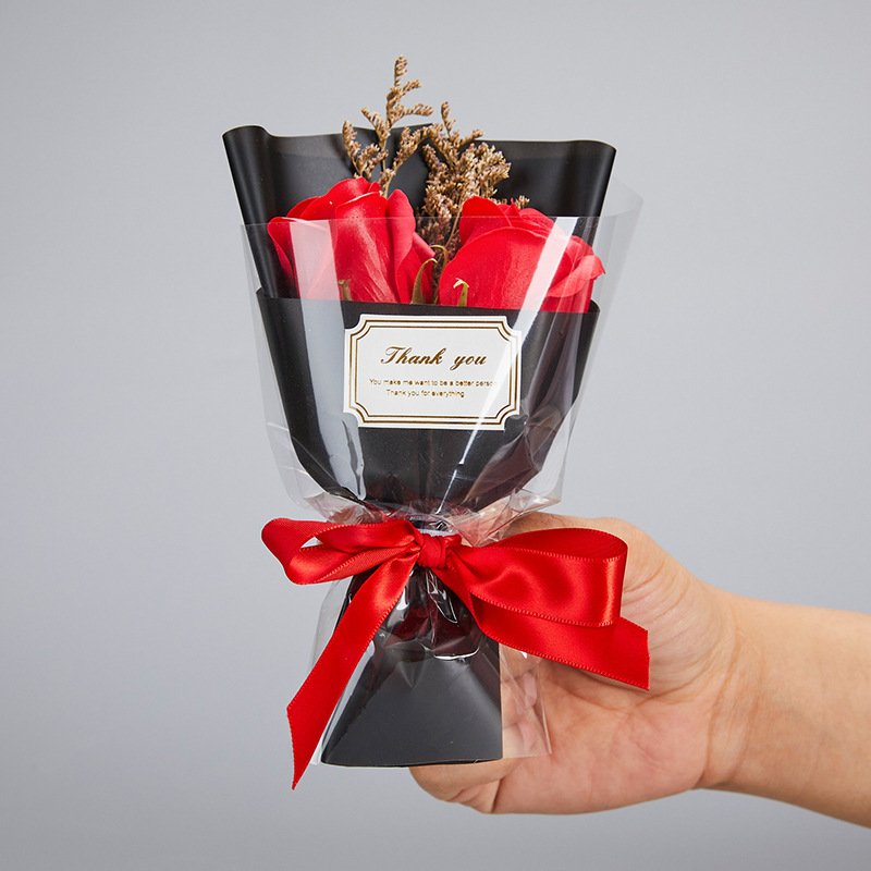 The Factory Produces Small Blue Valentine Day Star Dried Flower Bundle Mini Preserved Rose