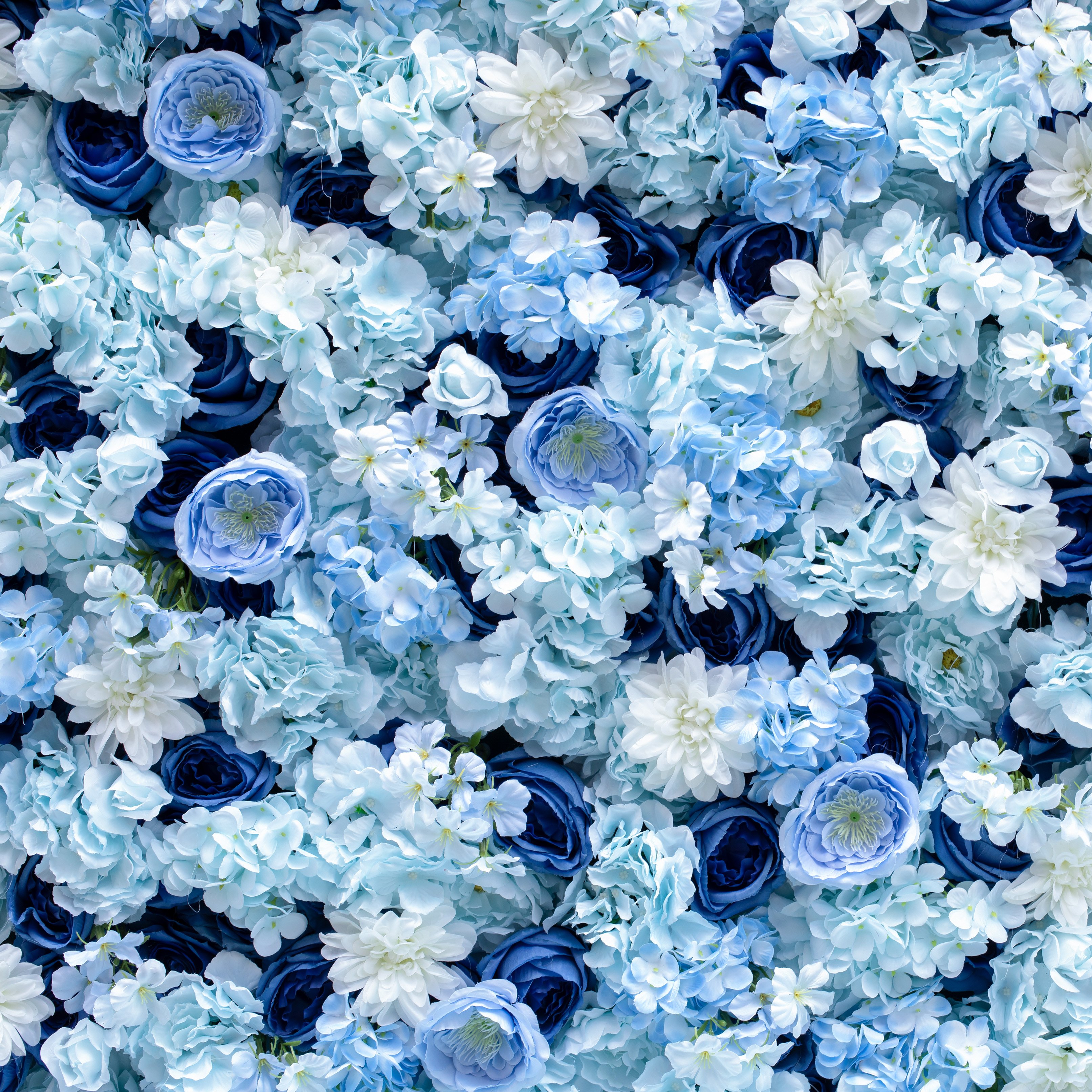 HHD21Hot selling wholesale price artificial white rose flower wall backdrop wall flower for wedding decoration