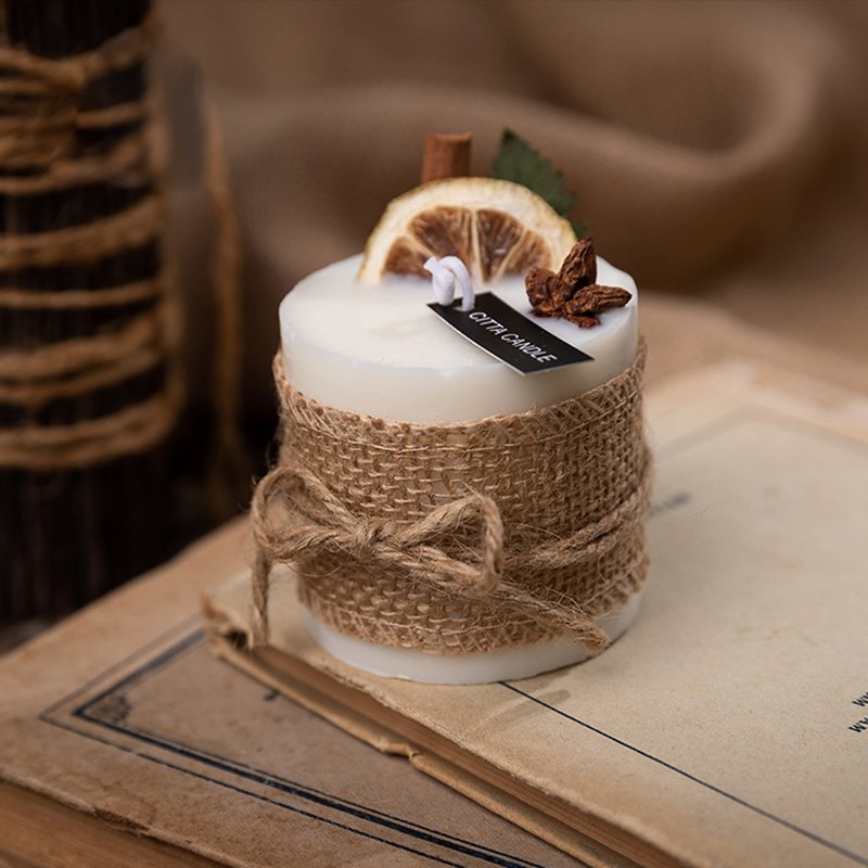 Hot selling soy wax dried flowers candle Plant scented candles for home decor creative gift