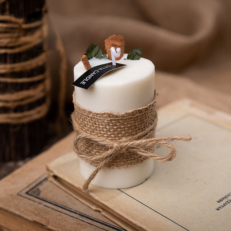 Hot selling soy wax dried flowers candle Plant scented candles for home decor creative gift