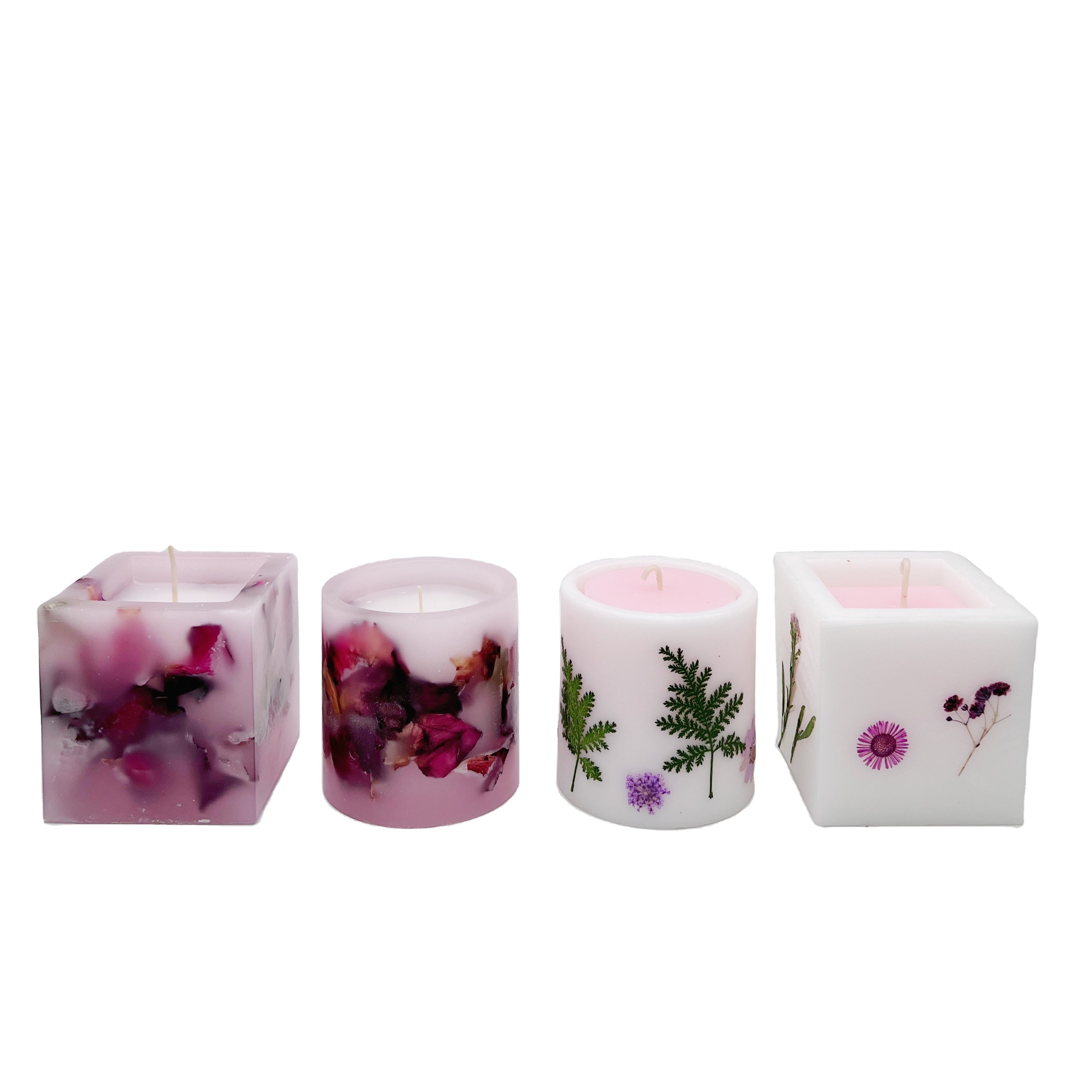 Manufacturers wholesale smokeless dried flower craft candles birthday romantic candle gifts Creative aromatherapy handmade style