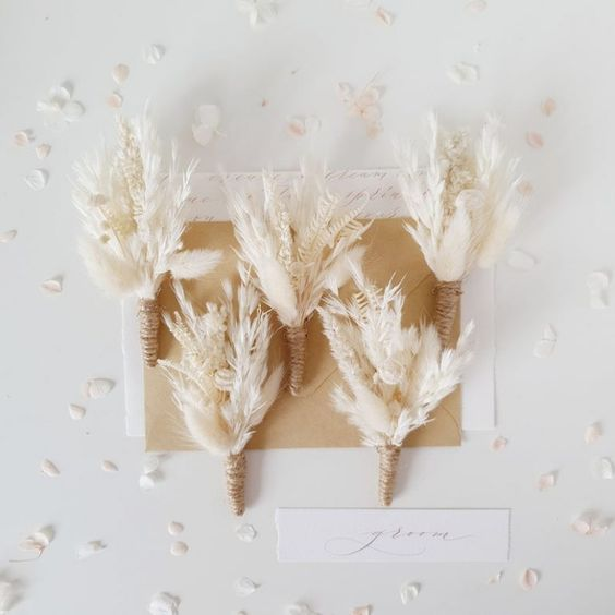 Latest Trendy Design Rustic Dried flower bouquet Wedding boho flower bouquet Pampas dried flowers
