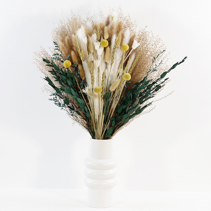 Love Bush Billy Buttons Wheat Eucalyptus Lagurus Ovatus Pampas Grass Dried Flowers Boho Wedding Home Decoration Decor