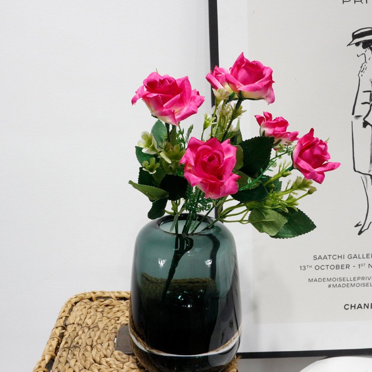 Decorative flowers dried flowers & plants rose wall artificial rose flowers factory price
