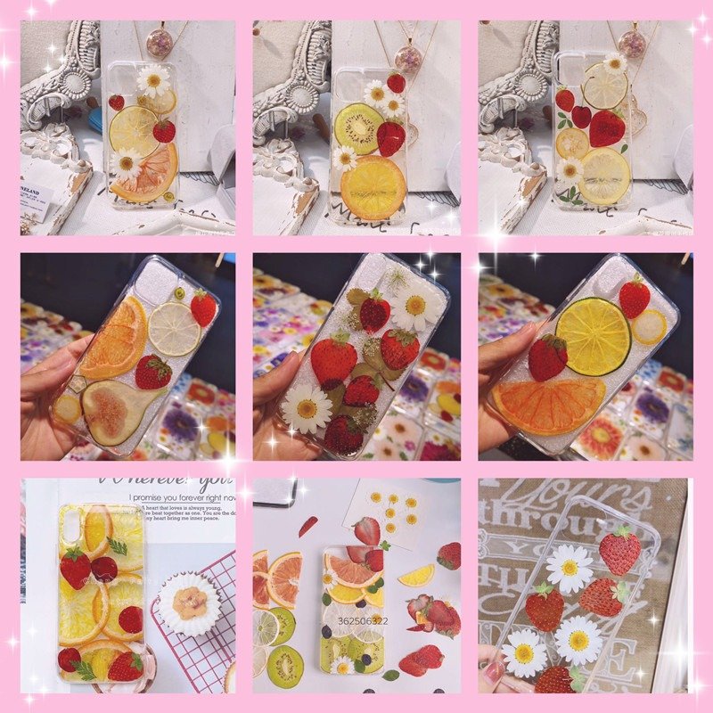 Real Fruit Specimen, Kumquat, Tomato, Cucumber, Blueberry Slices, Drip Glue Phone Case Accessories, Diy Handmade Material Bag