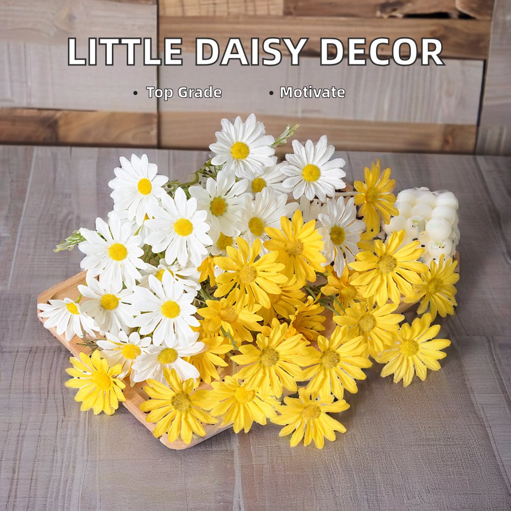 Small daisy fresh garden simulation flowers 5 wedding photography set small wild chrysanthemum home living room decoration