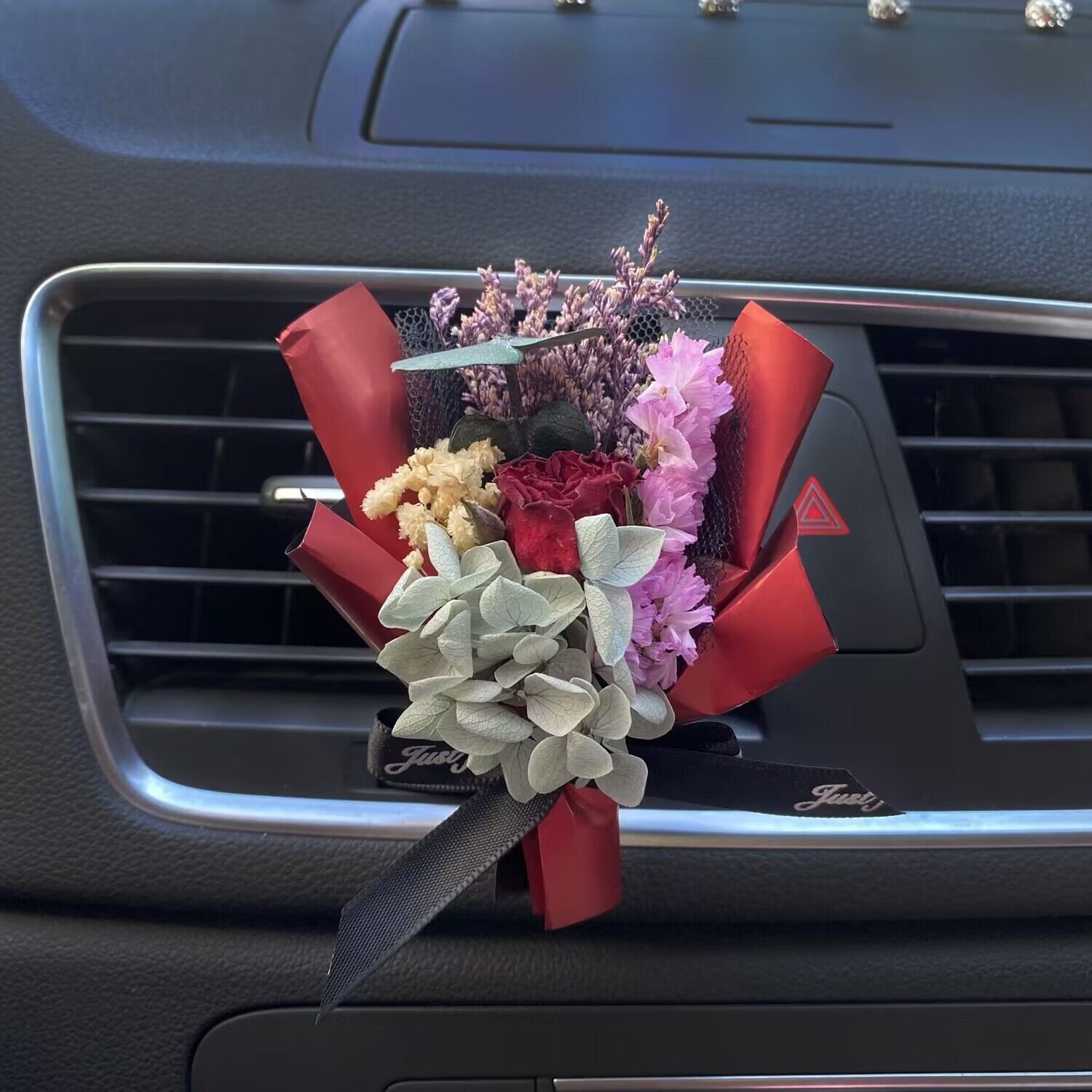 Valentine's Day Wedding Gift Real Mini Dried Flower Decorative Bouquet Preserved dried rose Flower car decoration
