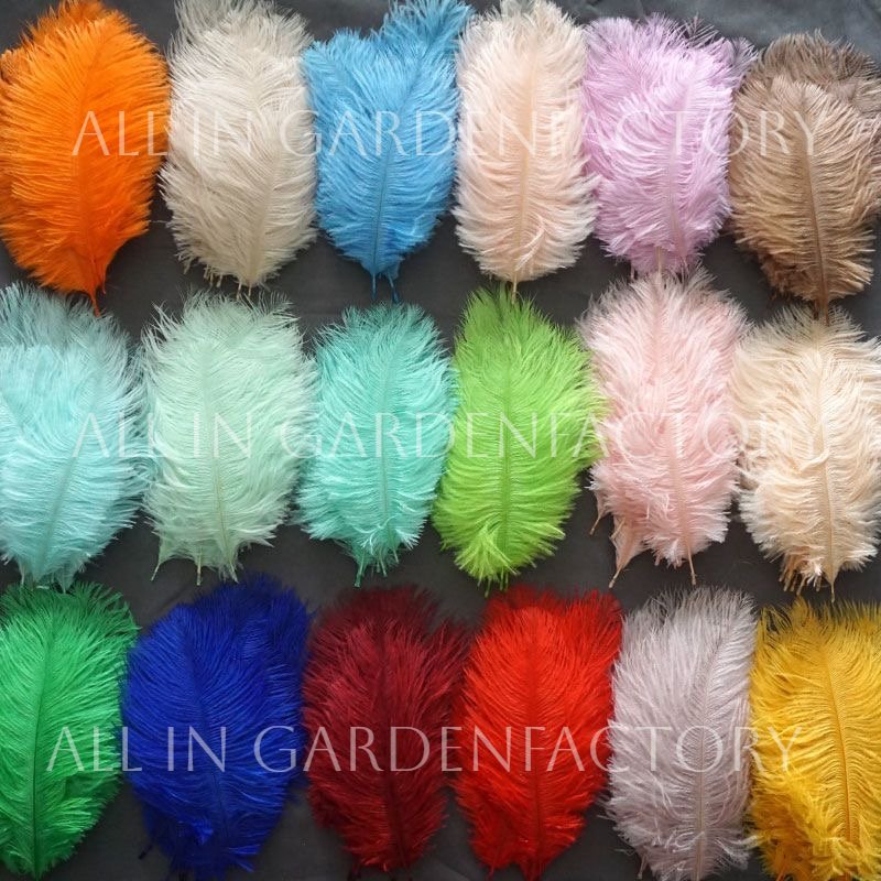 40-45CM Natural premium ostrich feather lamp boho for wedding party DIY arrangements centerpieces decor