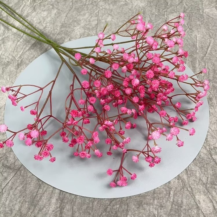 2024 NEW silk baby breath flowers real touch dried elyum artificial babies breathe flowers