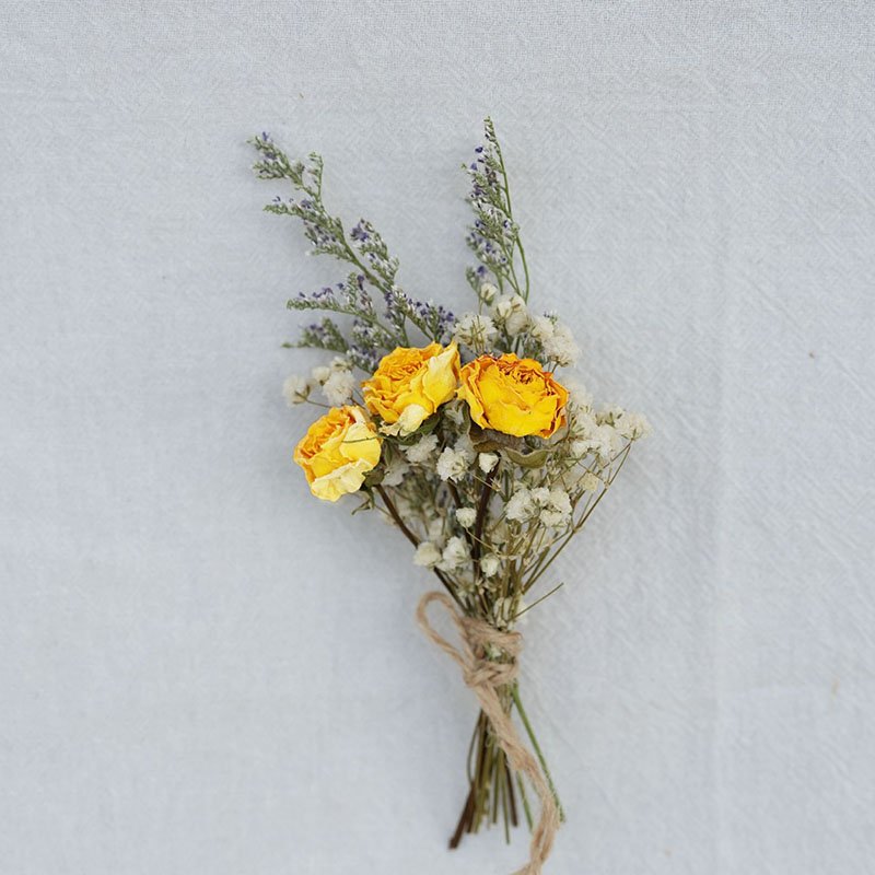 DREA Dry Real Flowers Bouquet table centerpiece mixed bunny tail grass Preserved Rose Dried Flowers Bouquet