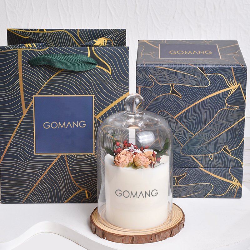Good Reviews Halloween Home Decoration Beautiful Day Flower And Fruit In Aroma Scented Candles With Crystal And Dried Flowers