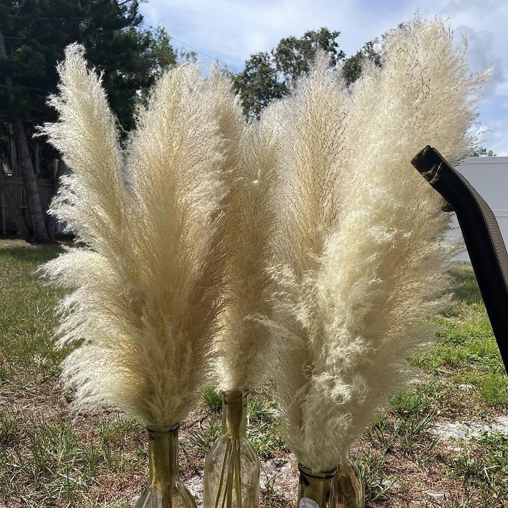 4.3ft Large chic dried flower cozy wedding decor party table flowers centerpieces natural pampas grass bouquet
