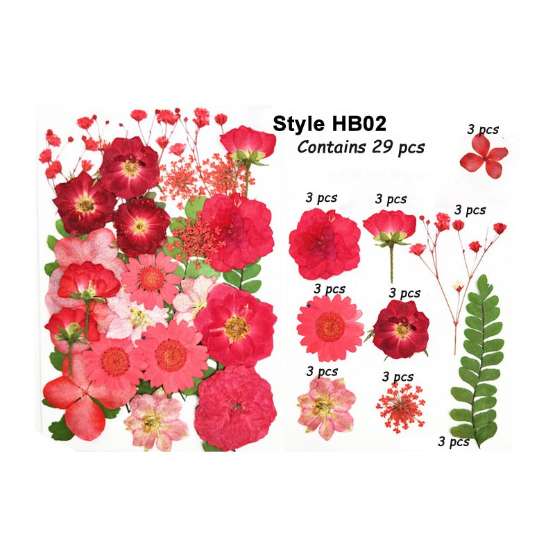 Wholesale Cheap Crafts Art DIY Mixed Dry Flower Real Dried Natural Pressed Flowers For Resin
