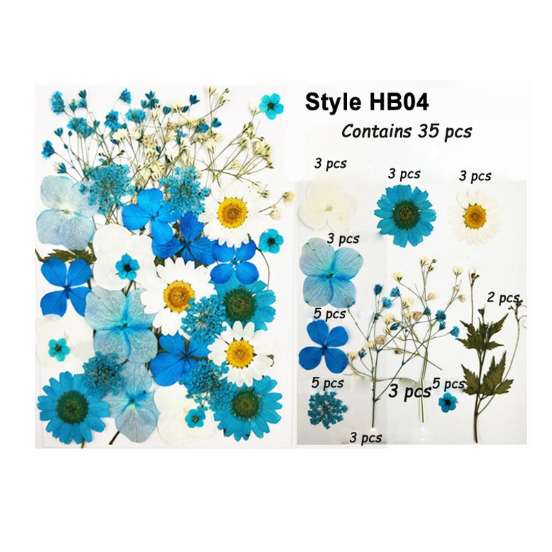 Wholesale Cheap Crafts Art DIY Mixed Dry Flower Real Dried Natural Pressed Flowers For Resin