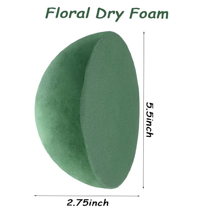 In Stock Half Ball Artificial Floral Diy 3d Dried Flowers Holder Floral Foam Brick Green Flower Foam Block
