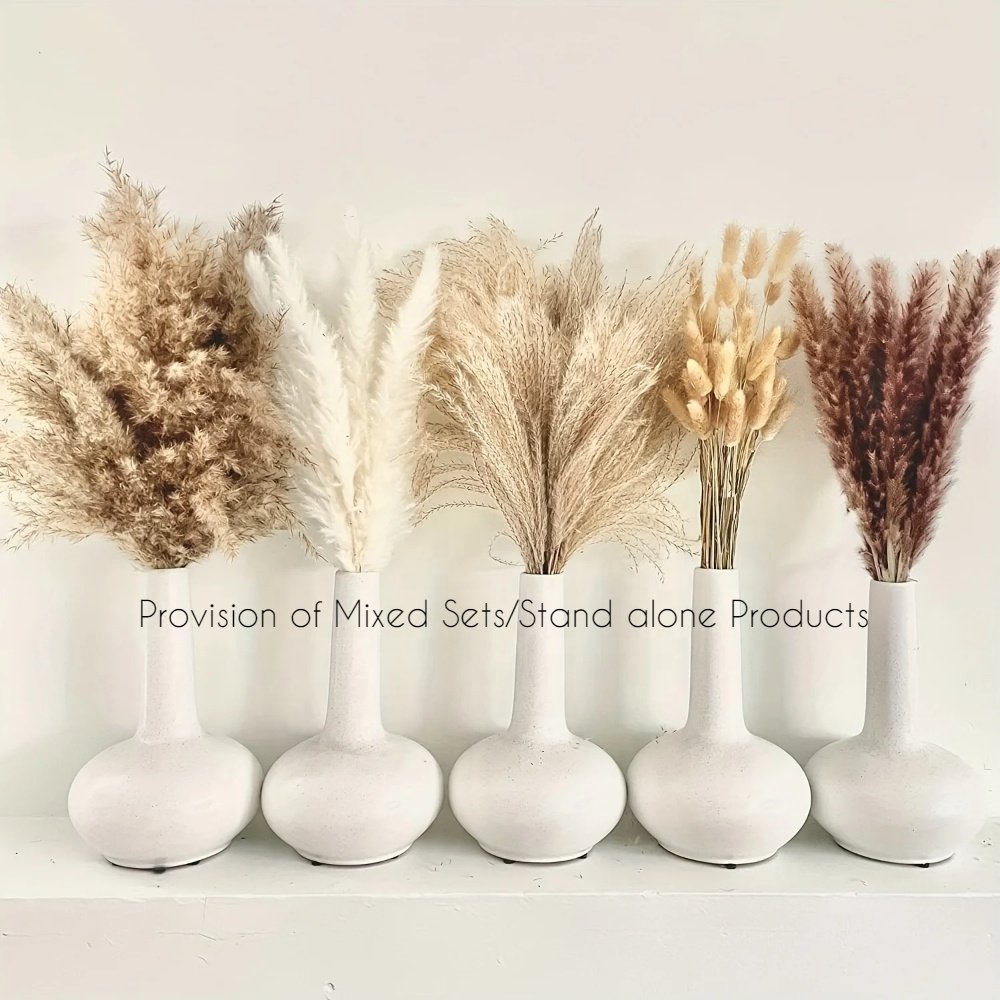 Pampas Dried Flowers Bouquet Grass Decor Natural for Vases Decoration Boho Arrangements Wedding Easter Packaging Support 43-60cm