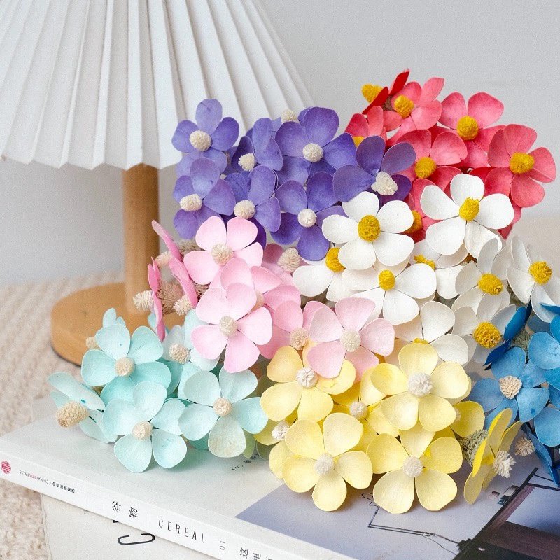 Most Popular Violet Flower Bouquet DIY Flower Bouquet Preserved Dried Flower Matthiola incana Gillyflower For Decor