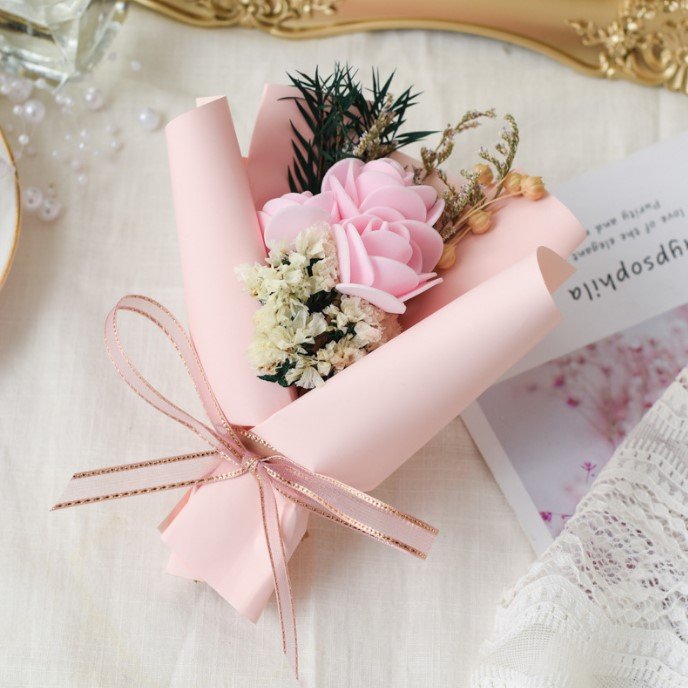 christmas luxury box customized wedding artificial decoration flower gift