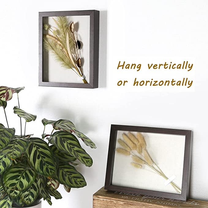 customized High Quality Wooden 3D Shadow Box frame diy Dried flowers picture frame for home decor 8x10 A4 D Shadow Box frame