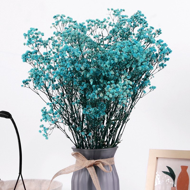 120g bunch colorful dried baby breath flower arrangement real touch baby breath for wedding home decor