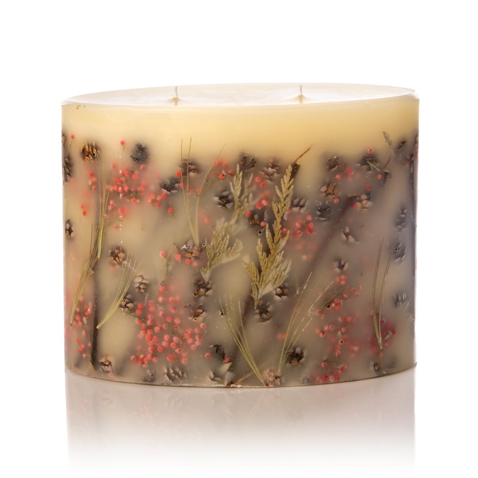 Natural Dried Flowers Aromatherapy Pillar Candle with Cotton Wick Scented Bulk Candle for Home Decoration for Easter Occasions
