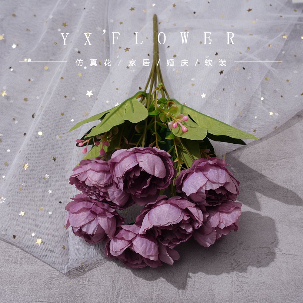 The bouquet of peony flowers wholesale home decoration decoration flowers wedding decoration silk flowers