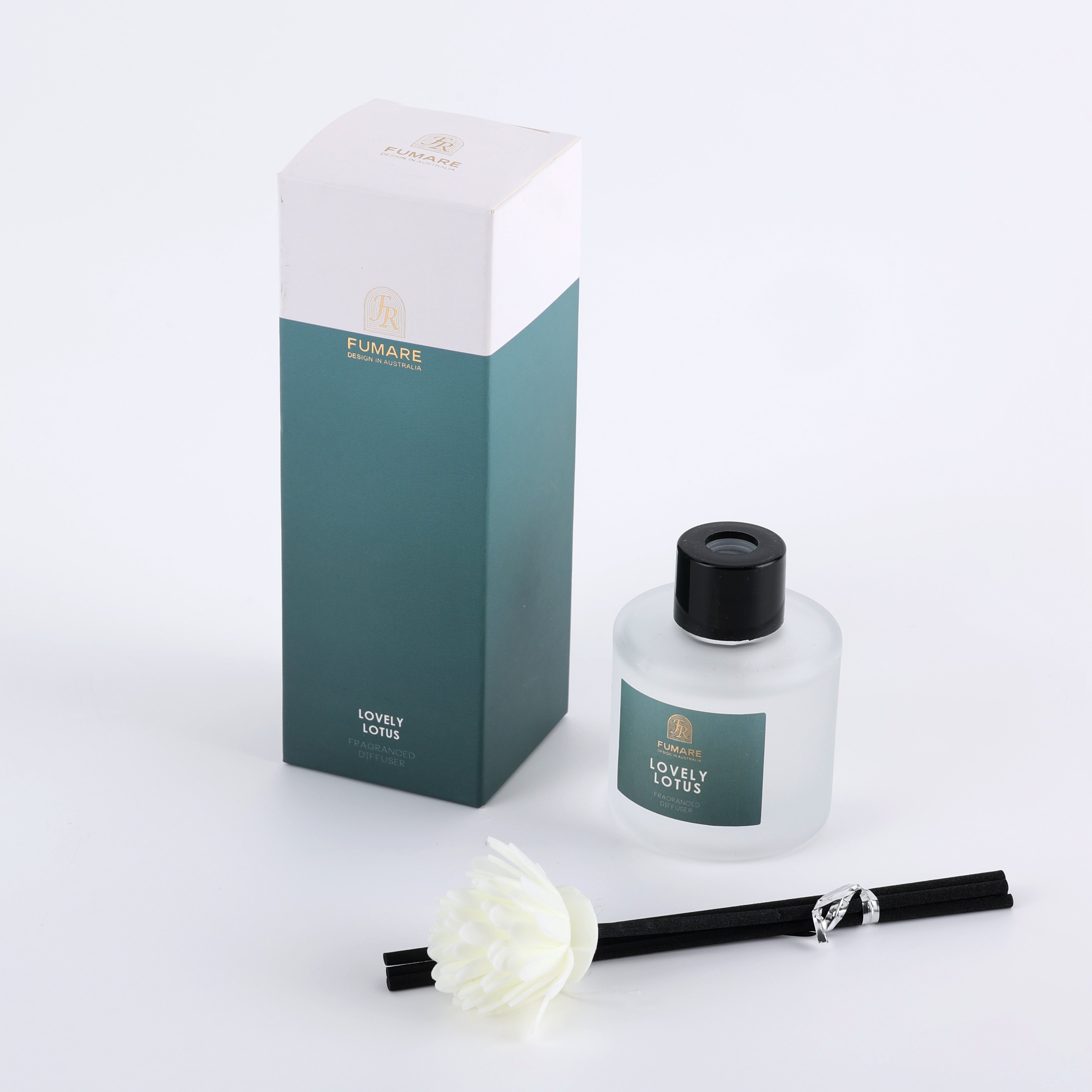 50ml Luxury Glass Bottle Reed Diffuser With Aroma Flower Stick
