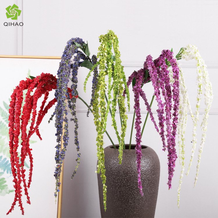 140cm Artificial Amaranthus Flower Hanging White Amaranthus Plants For Wedding Vase Bouquet Flower Arrangement Home Decor
