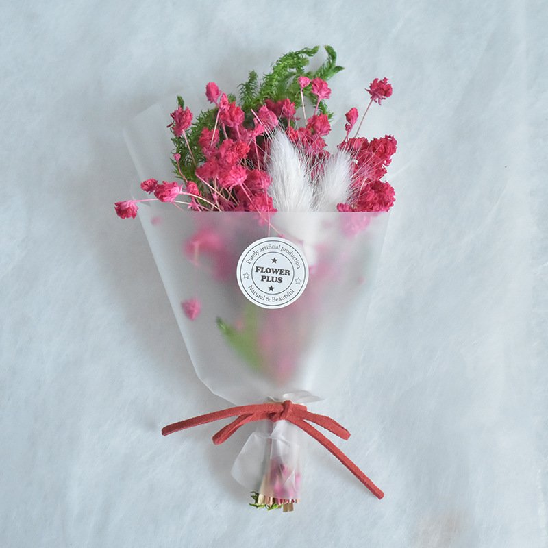 Home Wedding Decoration Natrual Flower Bouquet Dry Bunch Lavender Bunny Tail Mini Dried Flower Bouquets