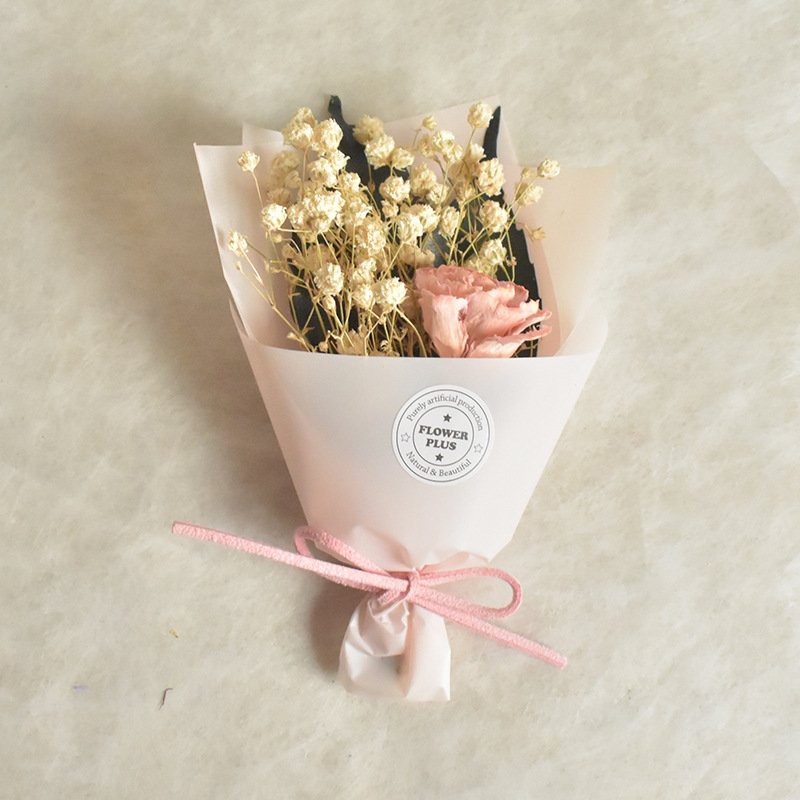 Home Wedding Decoration Natrual Flower Bouquet Dry Bunch Lavender Bunny Tail Mini Dried Flower Bouquets