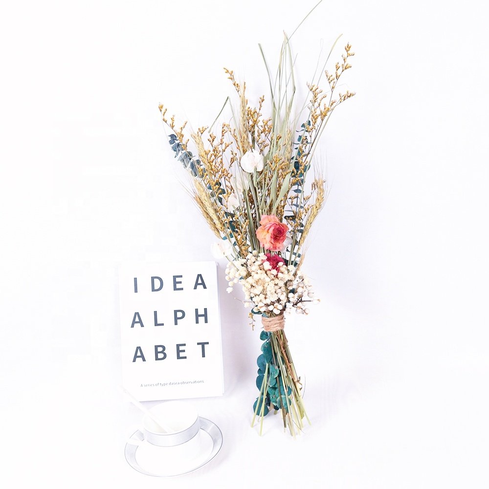 Wholesale price eucalyptus colored garland eucalyptus white garland billy balls gold glass vase eucalyptus garland dried flowers
