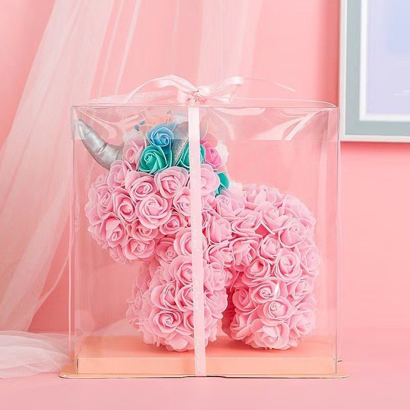Creative Personality PE Flower Rose Unicorn Valentine Gift Rose Unicorn Wholesale