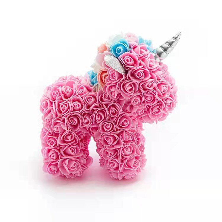 Creative Personality PE Flower Rose Unicorn Valentine Gift Rose Unicorn Wholesale