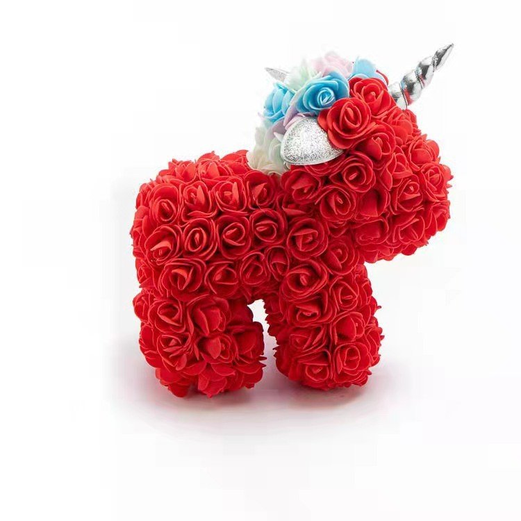 Creative Personality PE Flower Rose Unicorn Valentine Gift Rose Unicorn Wholesale