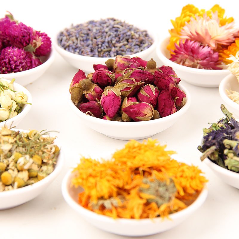 Natural Real Dried Decorative Scent Herbs and Plants Mixed Rose Jasmine Flowers For Herbal Tea Candle Soap Decoration DIY Making