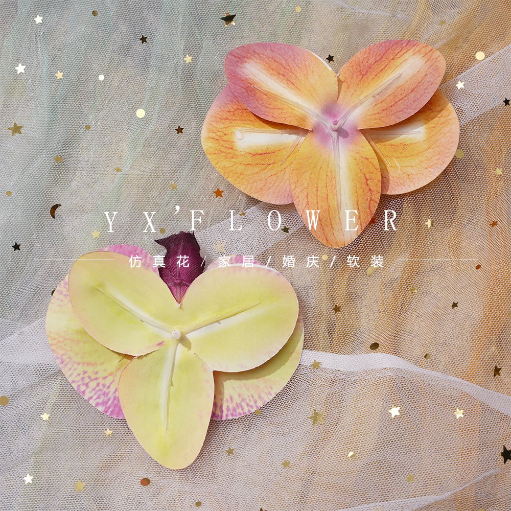 3D Printing Film Phalaenopsis Flower Head Hand-made Simulation Phalaenopsis Flower Head Wedding Hand-made Flower Head