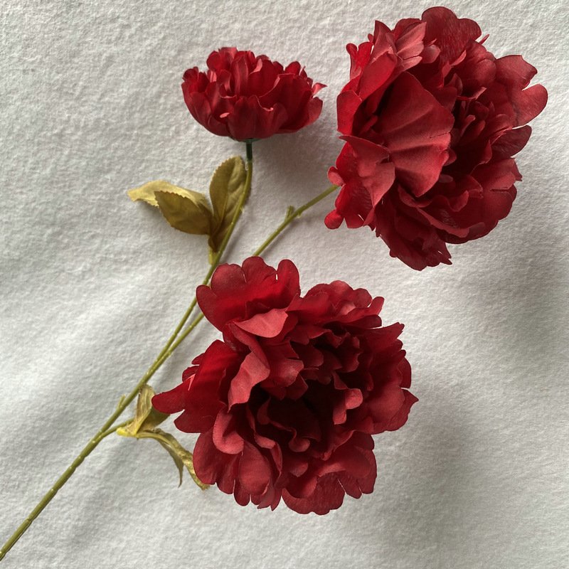 Silk cloth bouquet of dried flowers home decoration living room ornaments artificial flowers peony flowers
