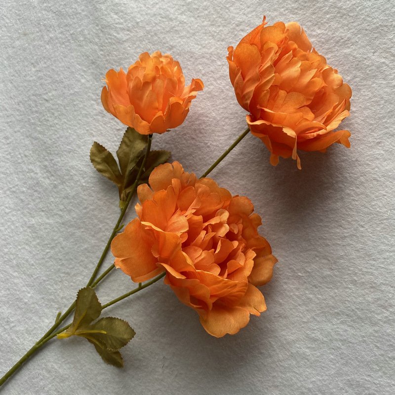 Silk cloth bouquet of dried flowers home decoration living room ornaments artificial flowers peony flowers