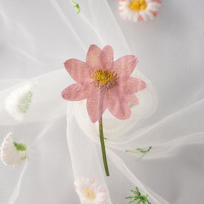 MNR2180 dyed multi colored pressed dried flowers for DIY necklace making