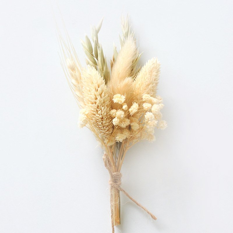 Wholesale Natural Real Touch Dried Flowers Pampas Palm Preserved Flowers Small Mini Flower Bouquet For House Wedding Decoration