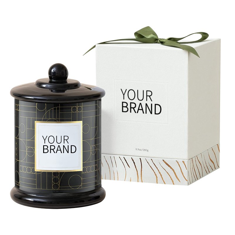Good Quality Private Label Custom Candle Box Packaging Creative Fragrance Soy Wax Aroma Candle Gift With Logo