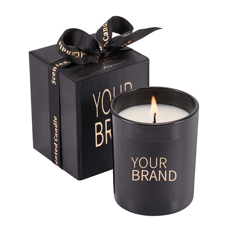 Good Quality Private Label Custom Candle Box Packaging Creative Fragrance Soy Wax Aroma Candle Gift With Logo