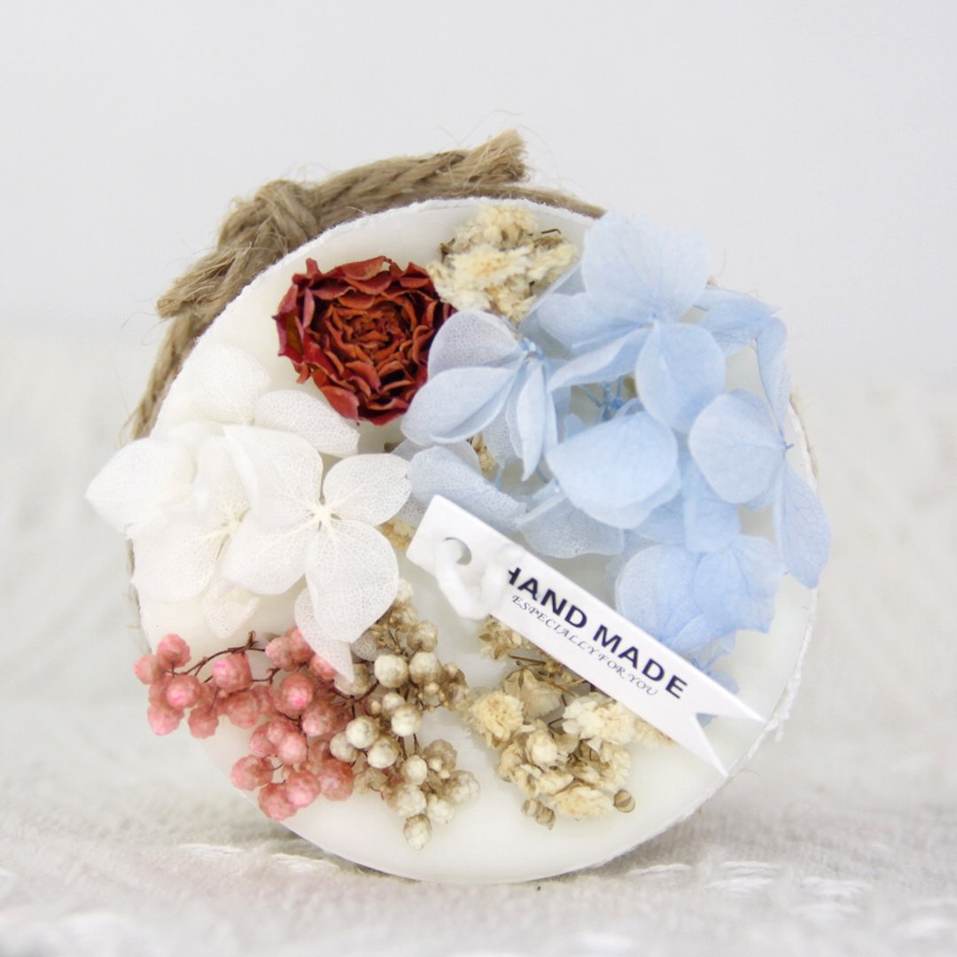 Custom popular luxury Cylindrical candle natural Cylinder Everlasting Flowers Scented Candles by handmade