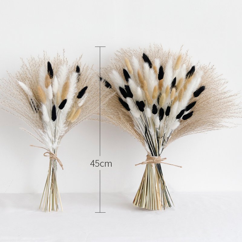 CH-011 Customized trendy natural real pampas grass dried flower bouquet supplies for wedding decor