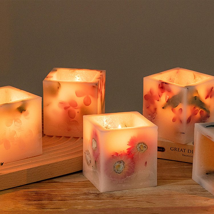 Wholesale OEM ODM Private Label Soy Wax Scented Candles round Rose Fragrance for Meditation for Gifts