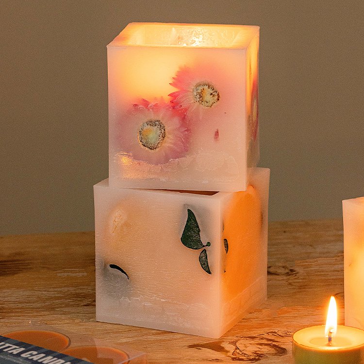 Wholesale OEM ODM Private Label Soy Wax Scented Candles round Rose Fragrance for Meditation for Gifts