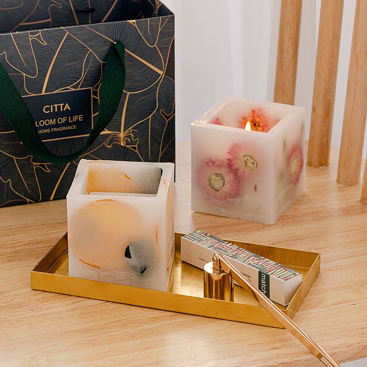 Wholesale OEM ODM Private Label Soy Wax Scented Candles round Rose Fragrance for Meditation for Gifts